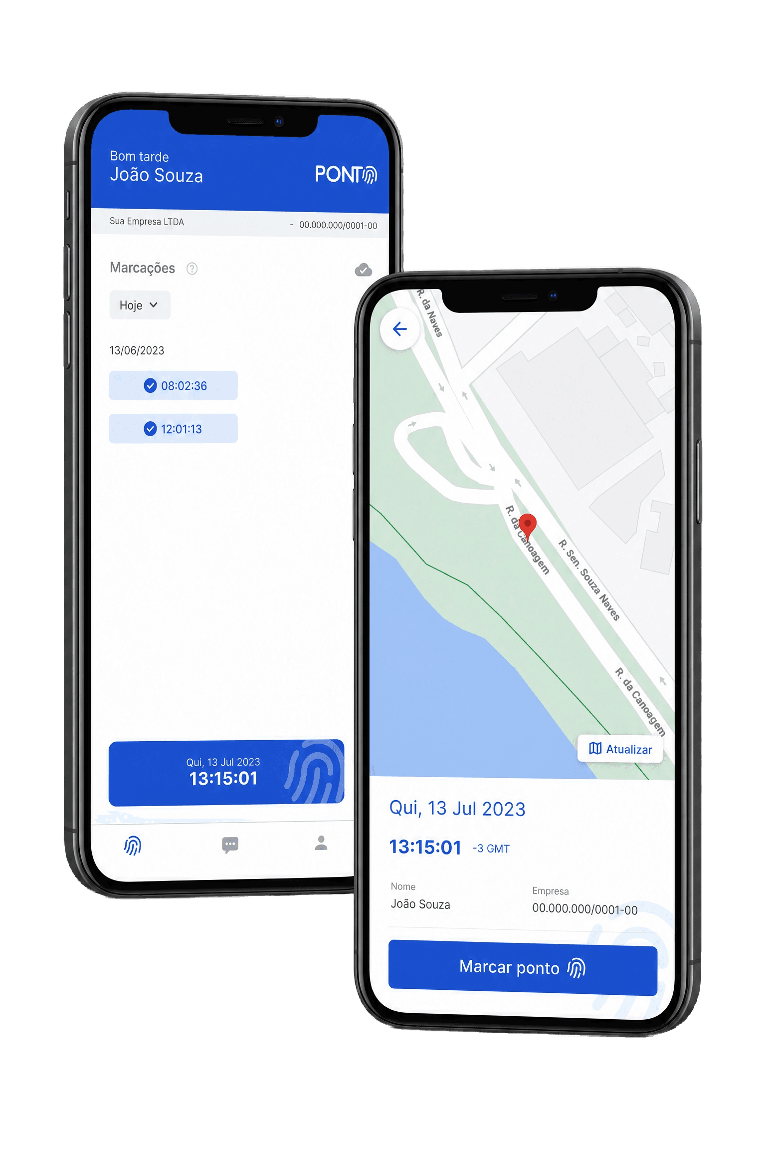 App Registro Ponto — marcações e marcação por geolocalização