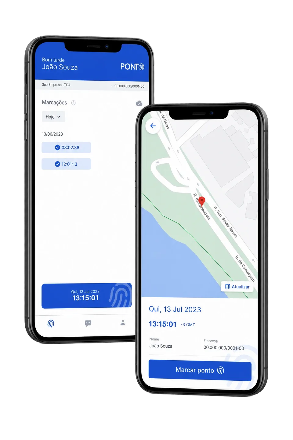 App de ponto com geolocalização para equipe híbrida